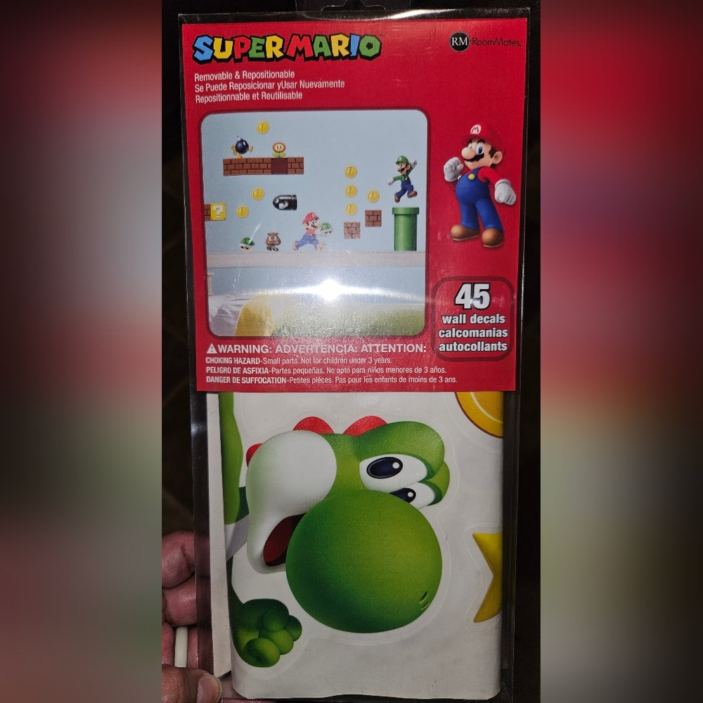 NEW Super Mario room decor wall art decal.